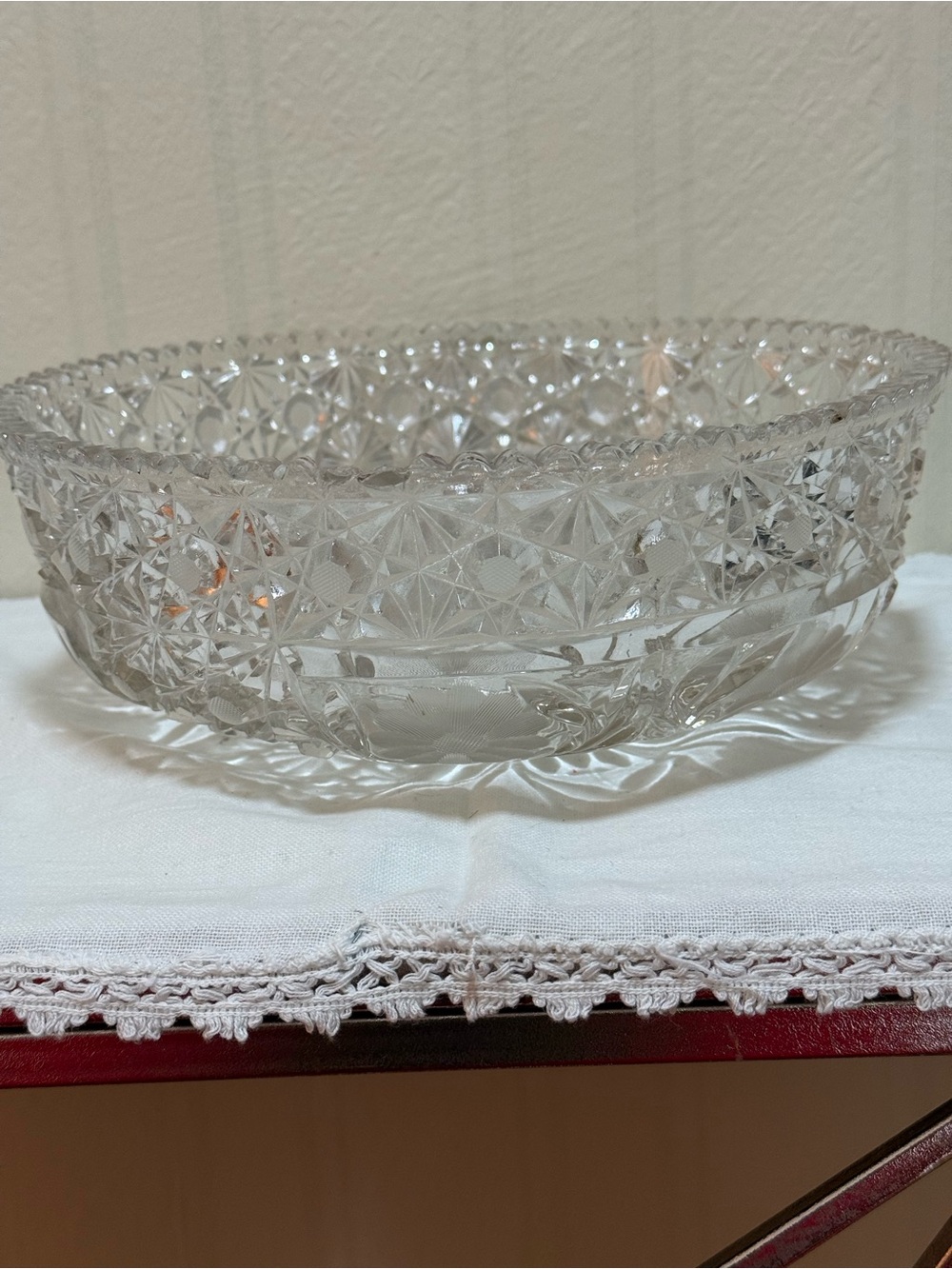 Heavily Cut American Brilliant Cut Glass Bowl - Picture 2 of 8